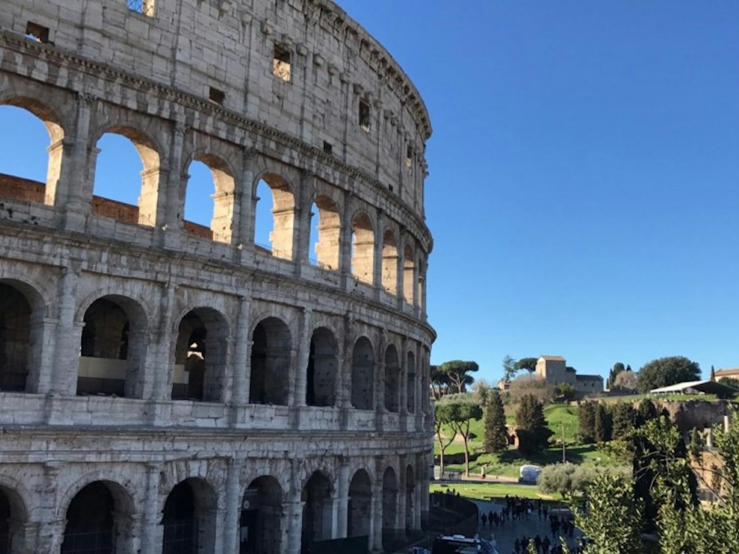 The Colosseum, a staple of Roman tourism.