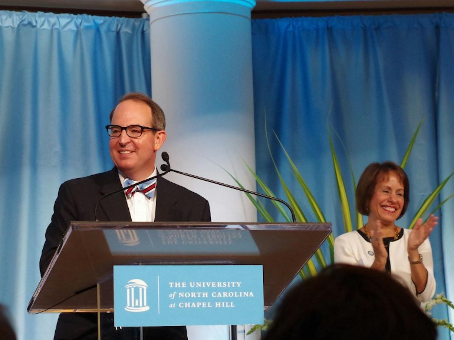 Martin Brinkley took the stage as the fourteenth dean of the UNC School of Law in June 2015.
