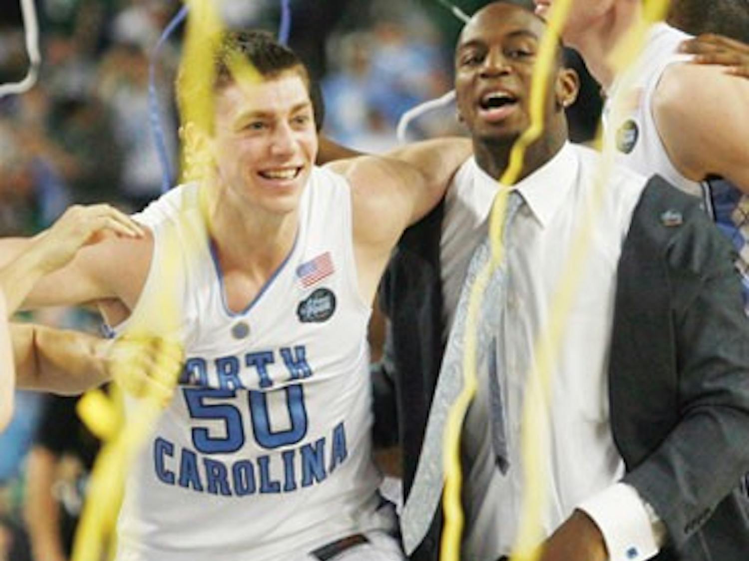 Tyler Hansbrough contributed 18 points as UNC defeated Michigan State, 89-72, for the 2009 national title. DTH File Photo