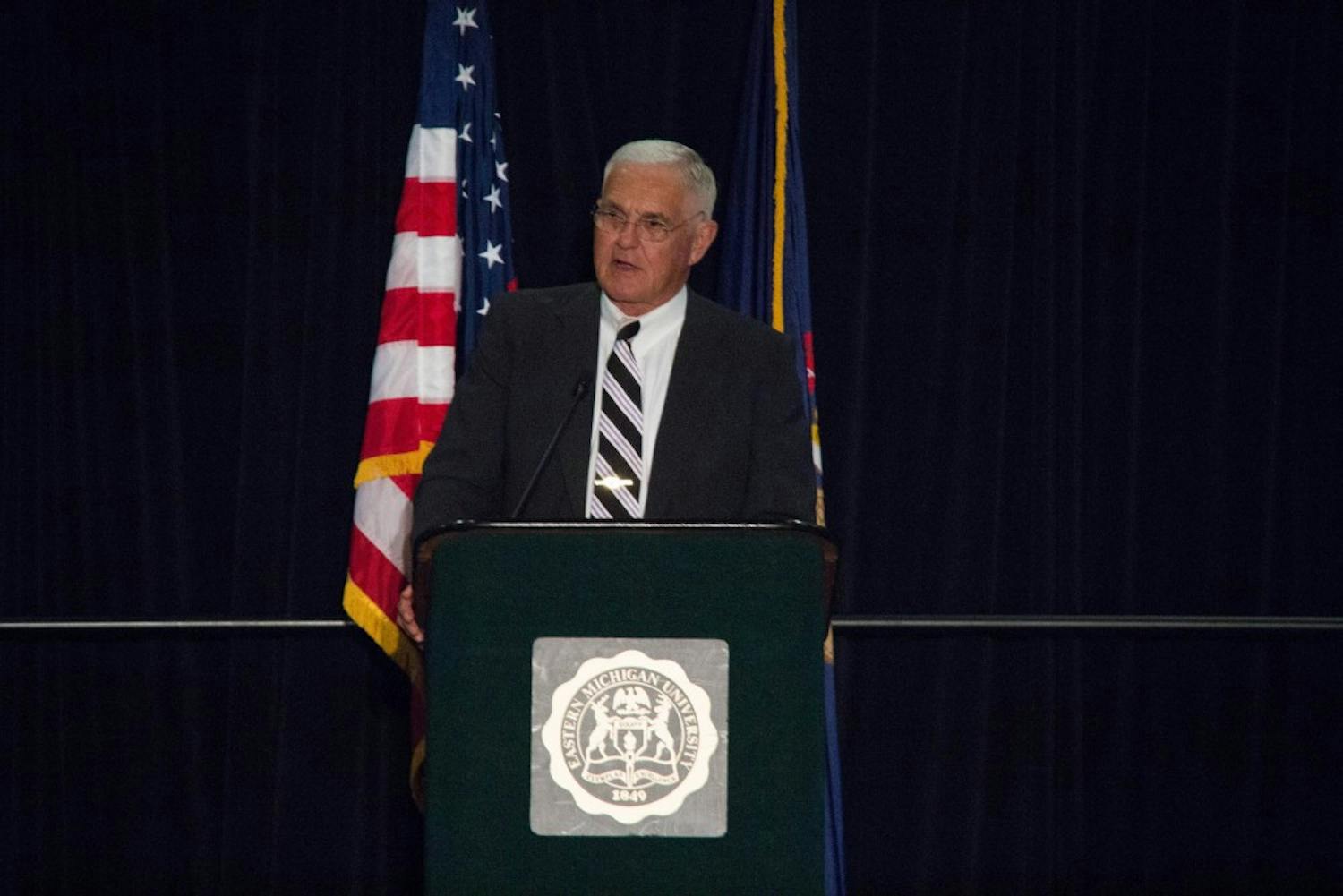 	Bob Lutz visited EMU on June 4 to talk about leadership.