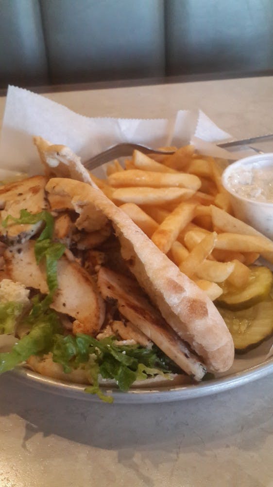 Why go out to eat in the depths of winter when you can get the same exact food, like this Chicken Wrap from Tower Inn, delivered at your door?