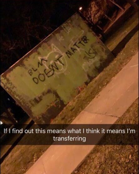 BLM doesn't matter response from Snapchat