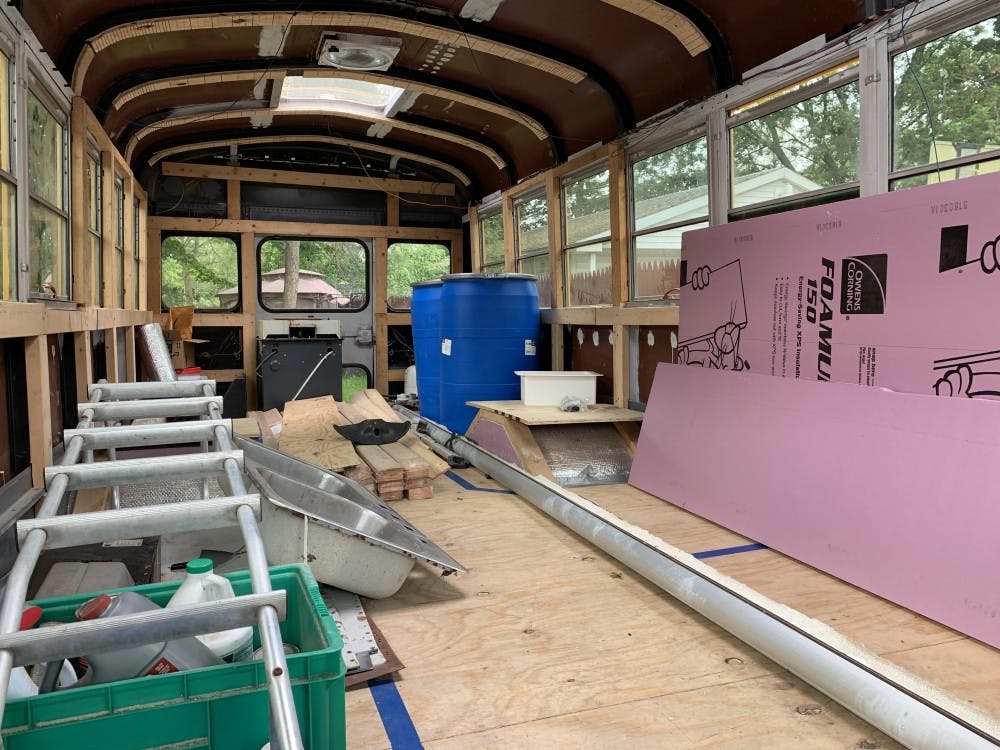 Inside of Beauty Bus