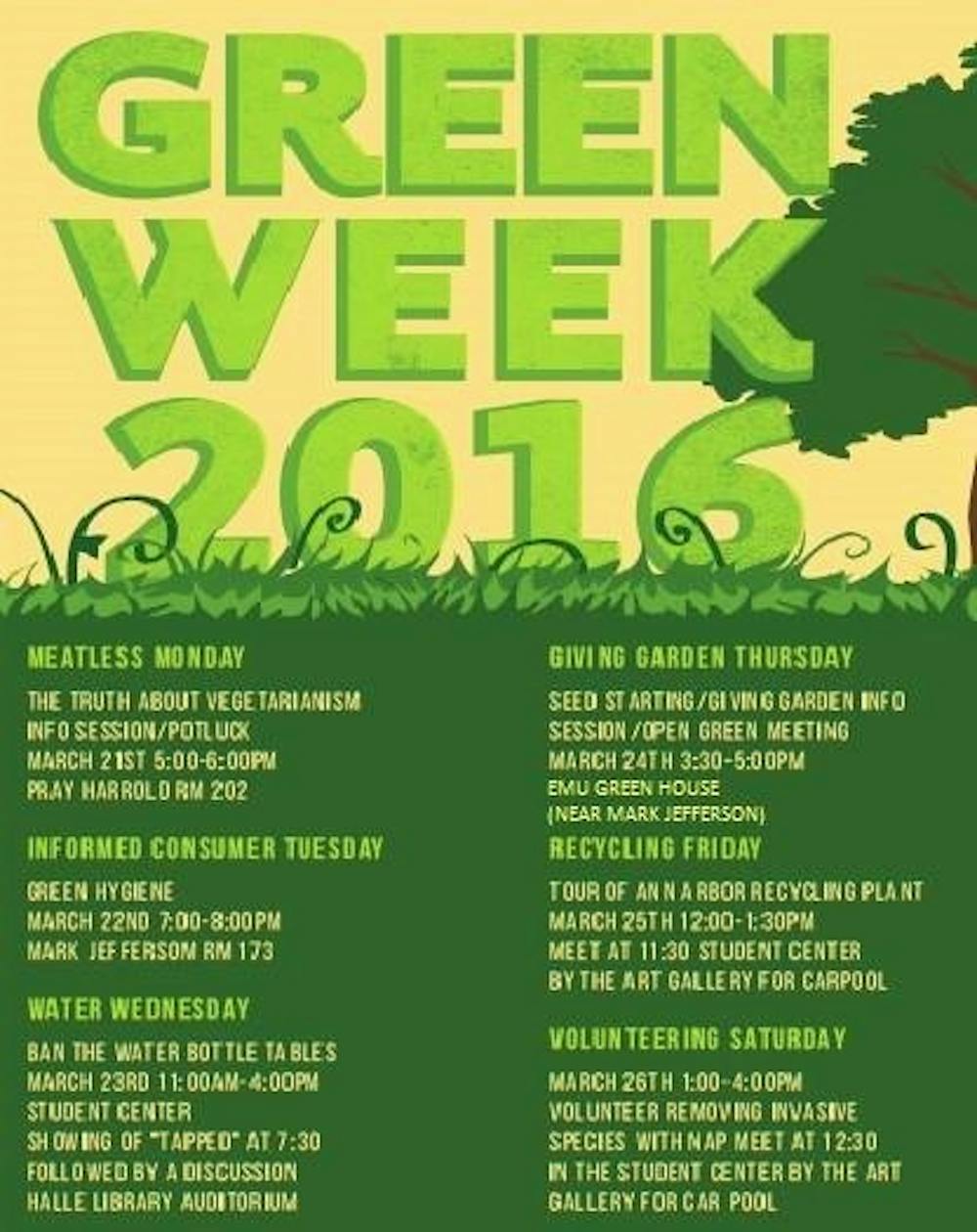 GREEN Club hosts GREEN Week 