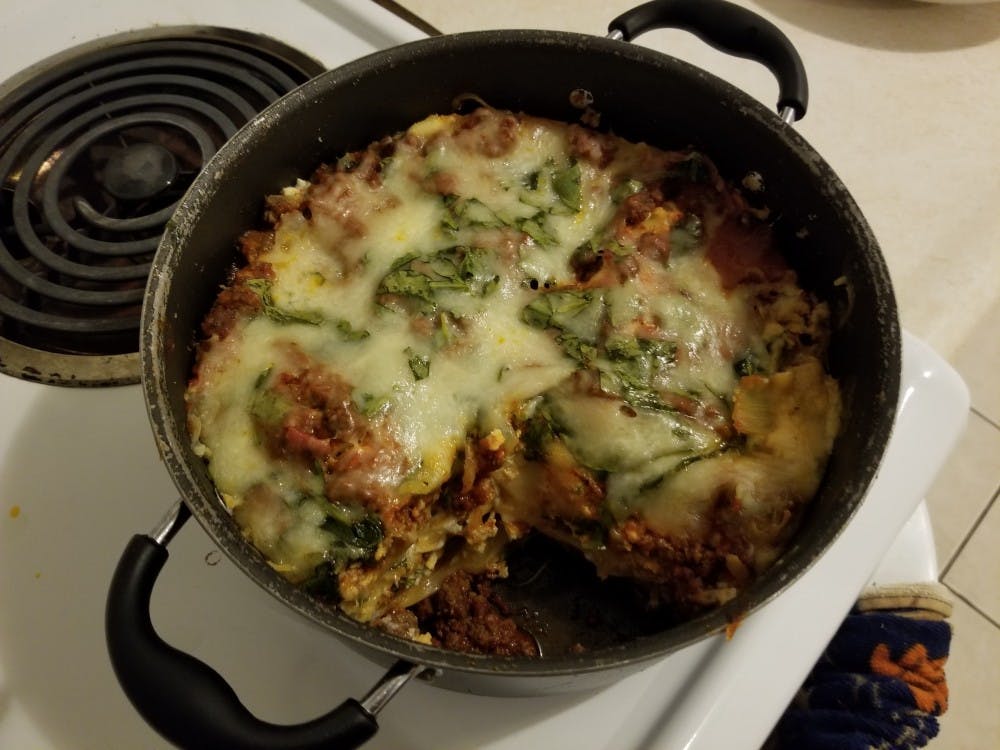 Spinach Alfredo Lasagna