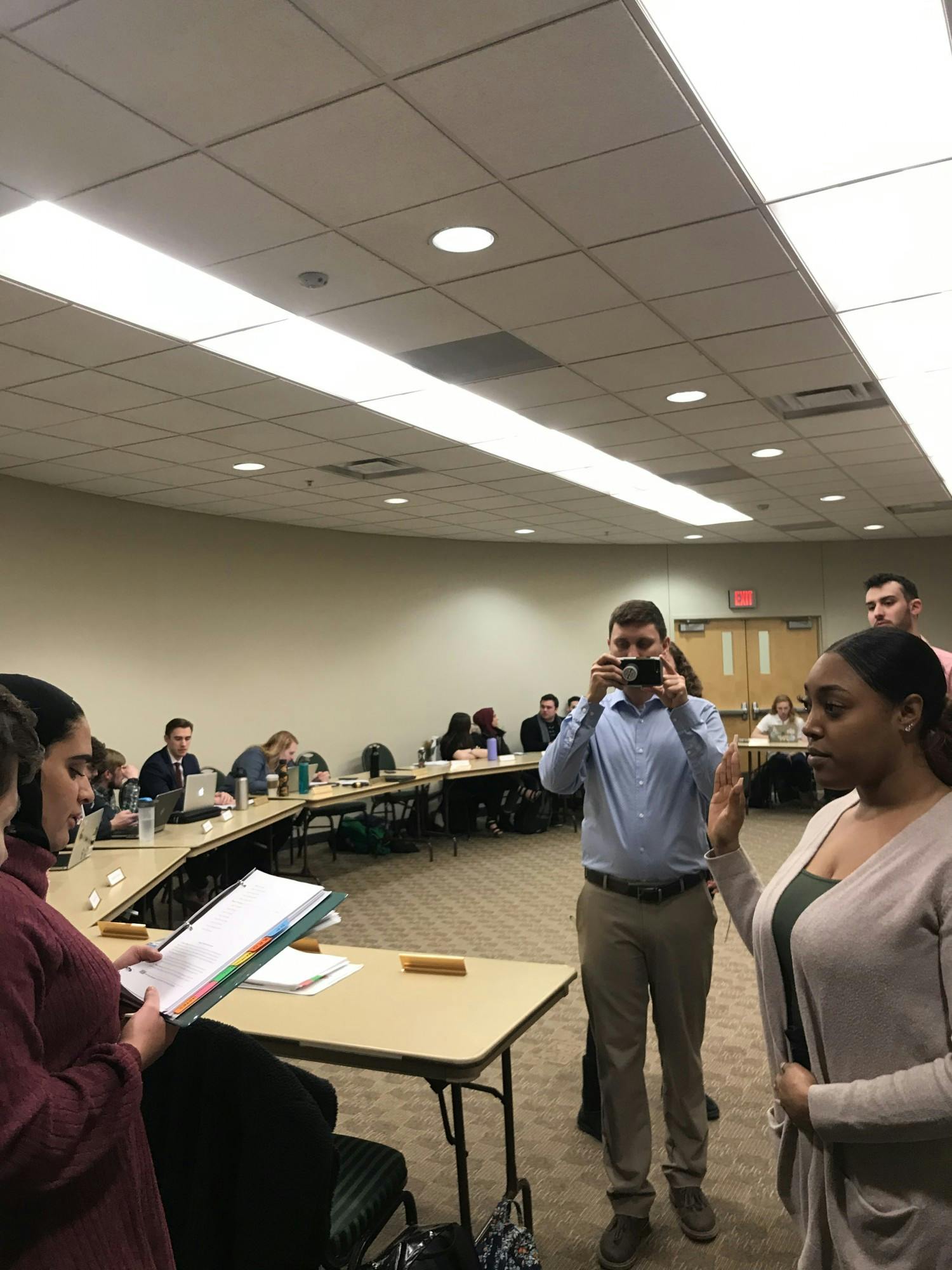 BSU delegate to EMU student government sworn in