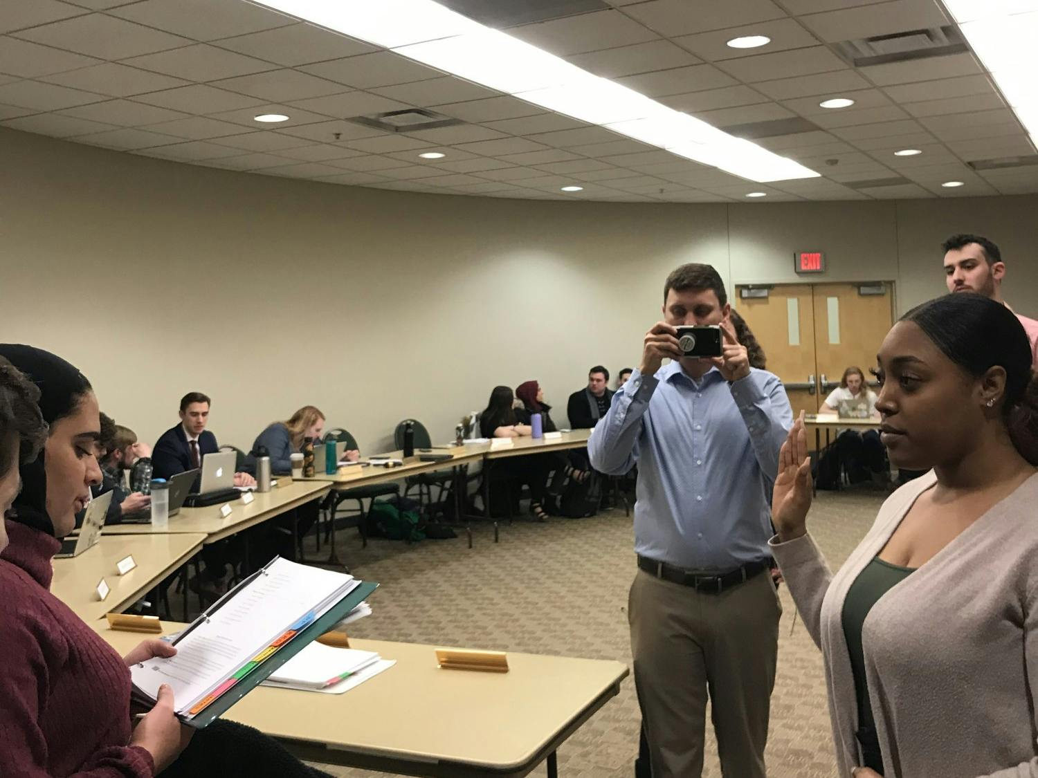 BSU delegate to EMU student government sworn in