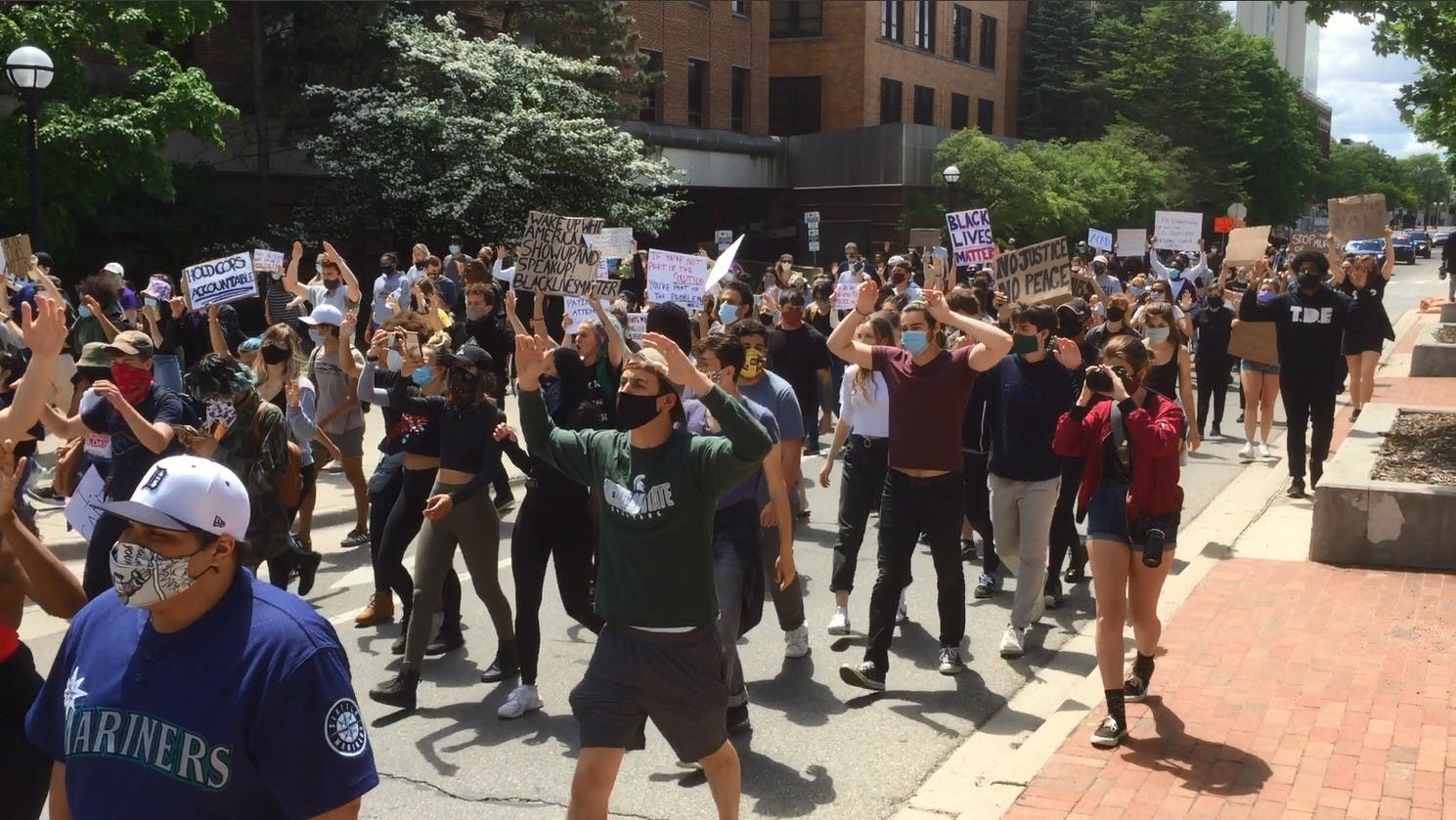 Gallery: Hundreds participate in BLM demonstration in downtown Ann Arbor on May 30