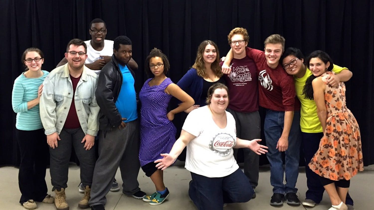 The cast of "Junior High" from left to right: Taylor Morrow, Dakotah Myers, Justin Myers, Michael McDonald, Gabby Morris, Rachel Kindred, Christina Gee, Oren Levin, Travis Ealem, Nikkolo Romero and Gabriela Ciavattone.