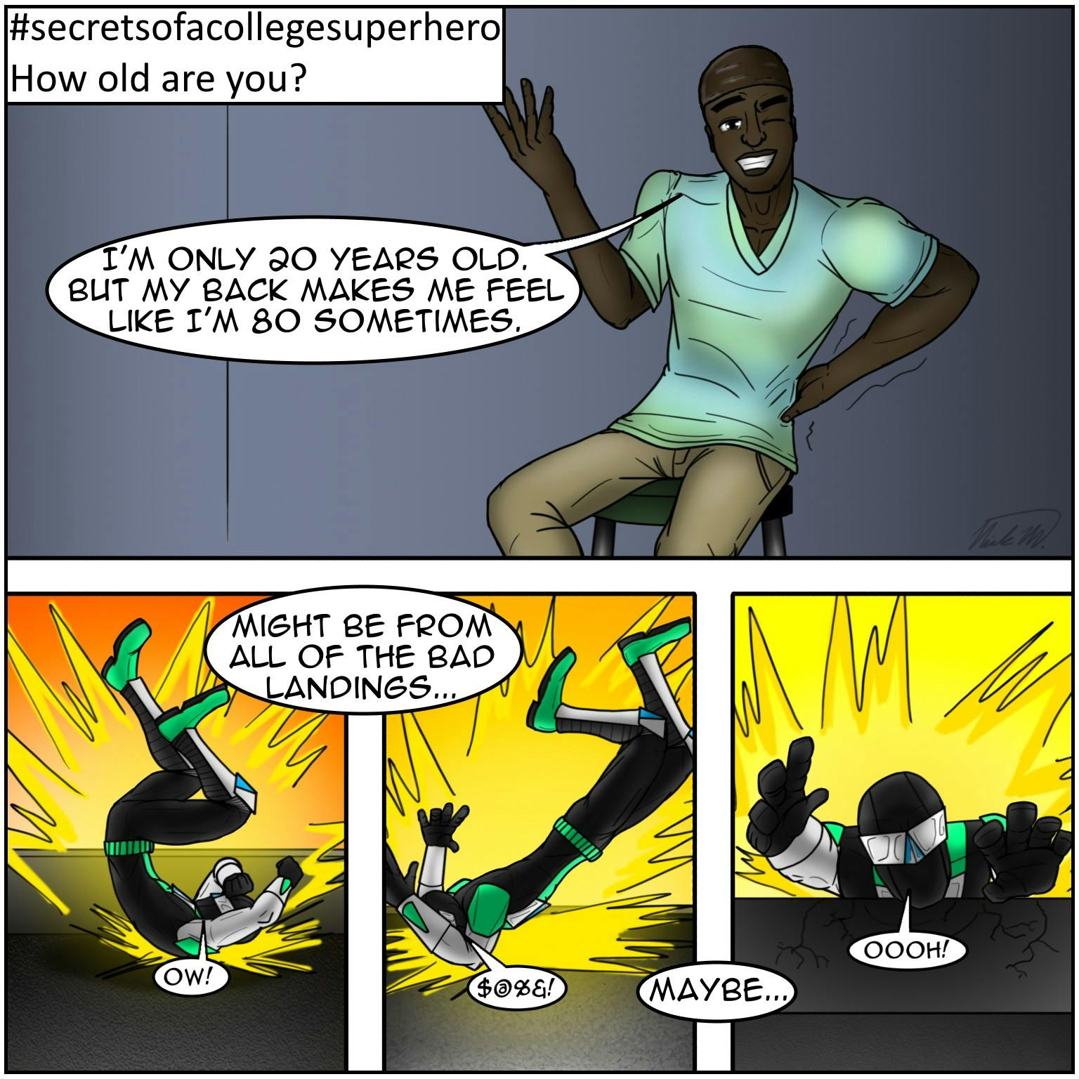 #secretsofacollegesuperhero