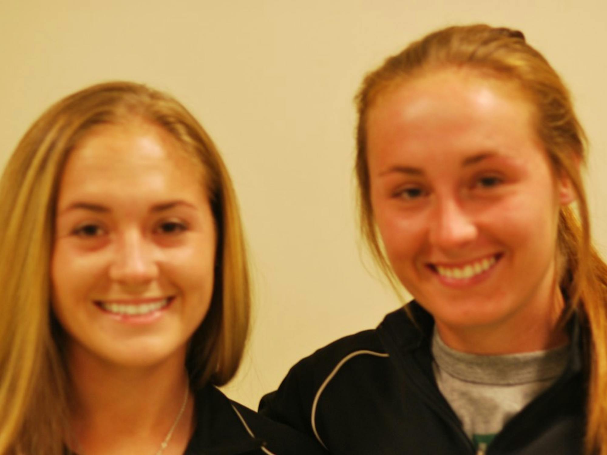 	Amanda and Katie Marsh, who were born minutes apart, have accounted for 13 points in 66 starts during their last two years. 