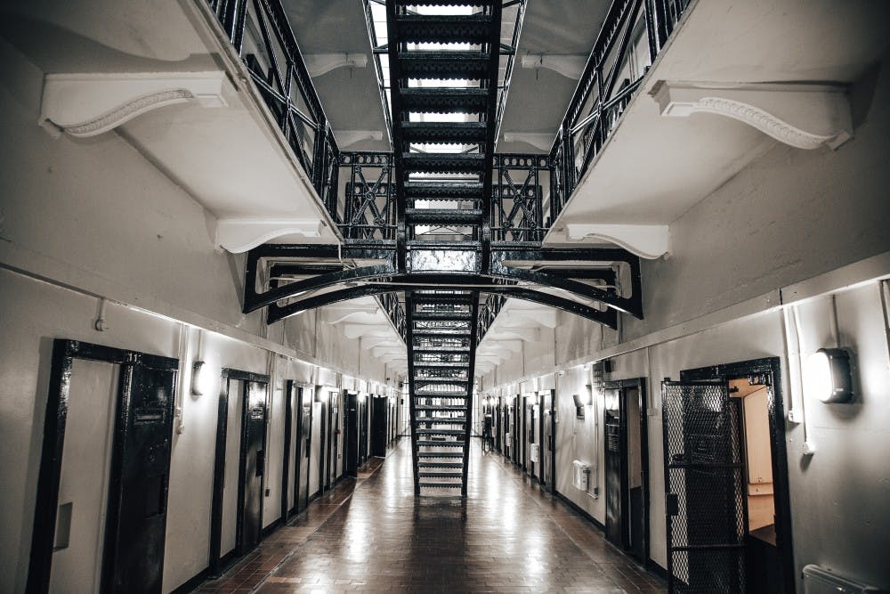 Prison corridor