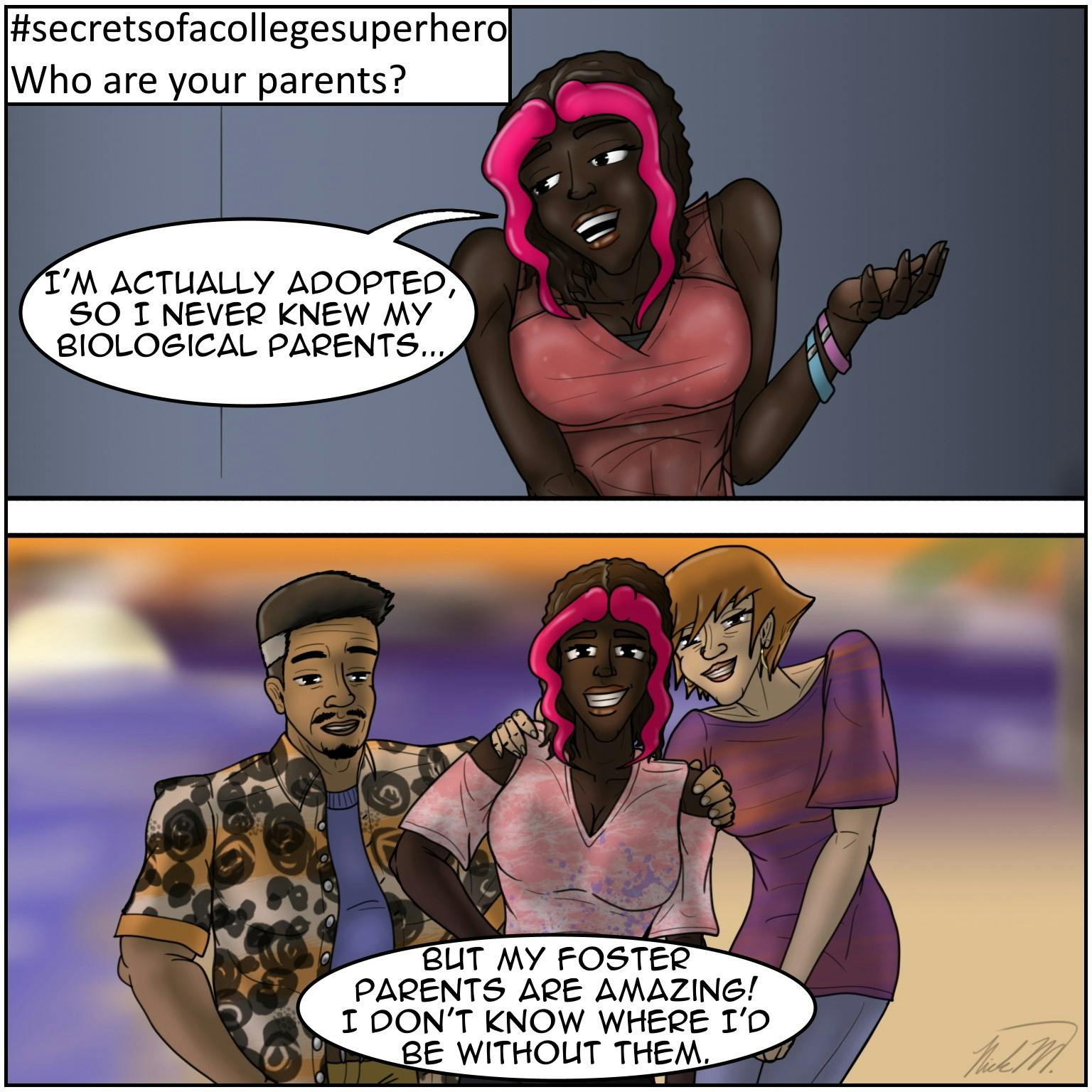 #secretsofacollegesuperhero