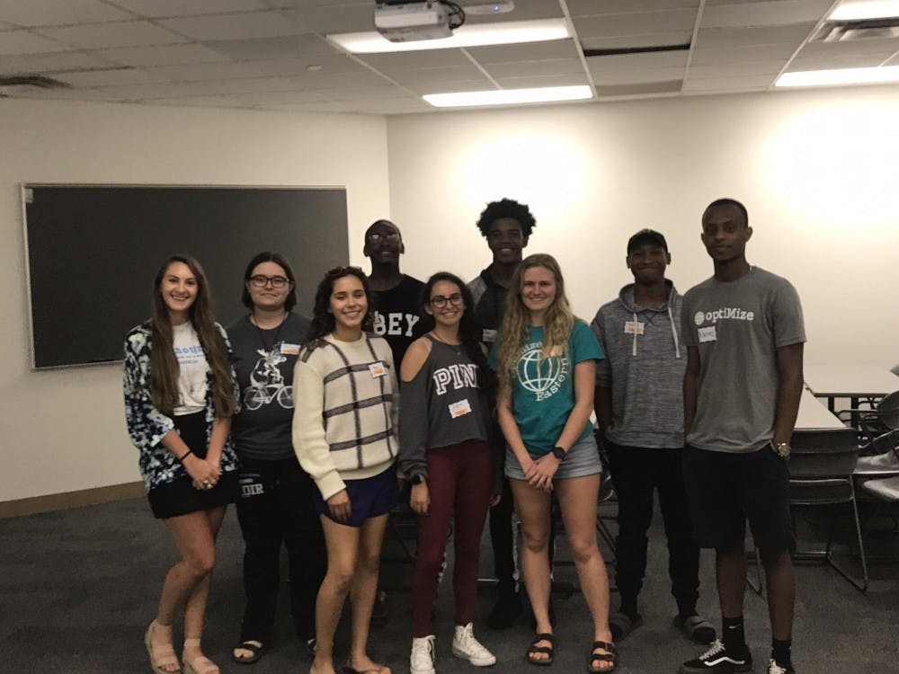 Students at Bright Features event