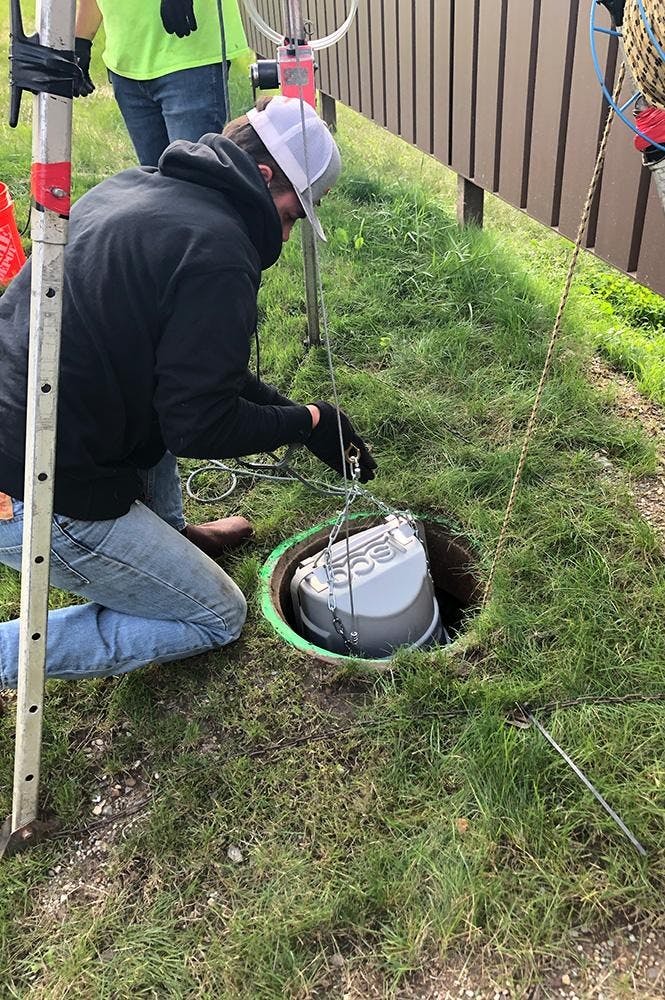 Aquasight wasterwater sampling at EMU