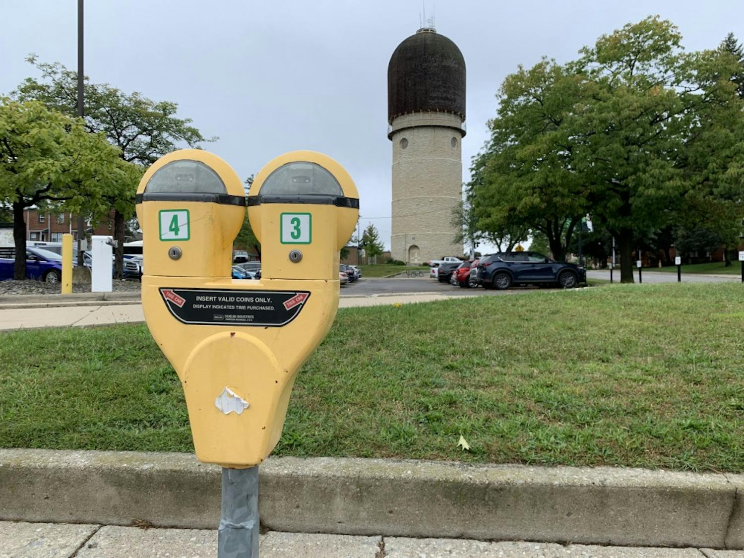Parking meter in Normal Street Lot