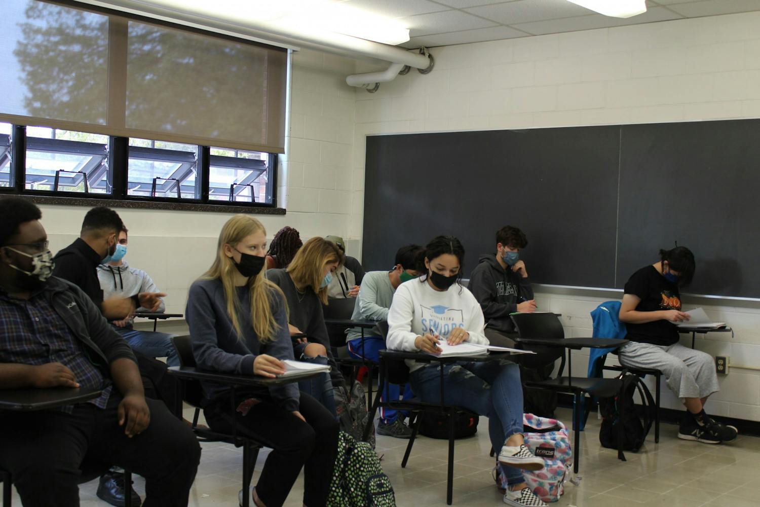 Eastern Michigan University students in classroom