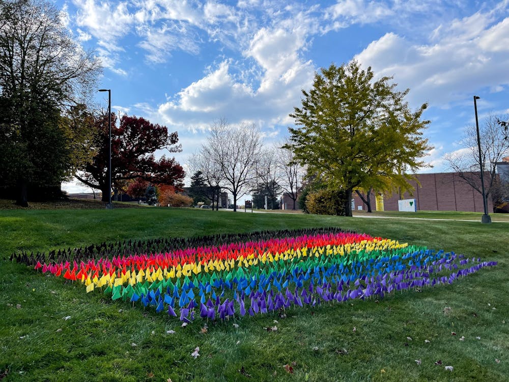LGBT Resource Center brings back giant pride flag display to campus 
