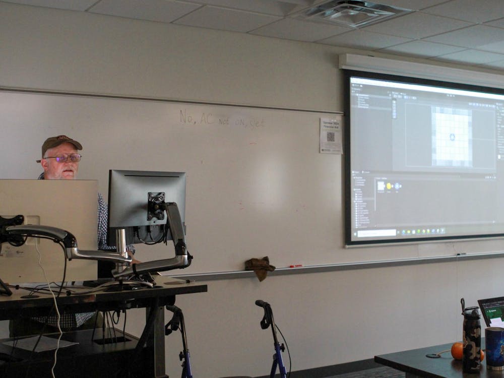 EMU Art Professor Phillip Cardon leads an animation and gaming workshop in Sill Hall. EMU’s School of Art &amp; Design hosts free, on-campus spring art workshops for high school students on March 16.