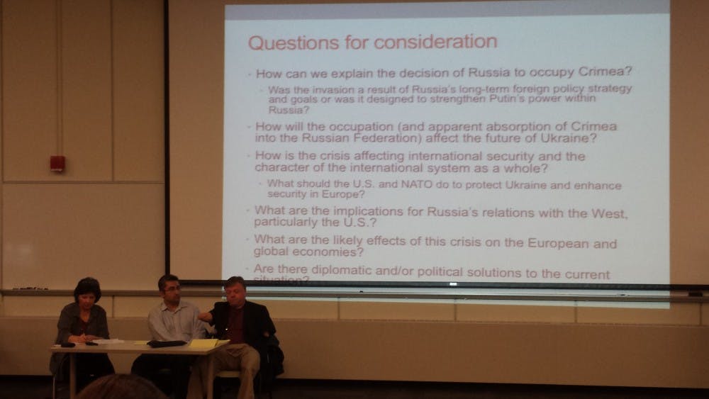 Panel addresses conflict in Ukraine