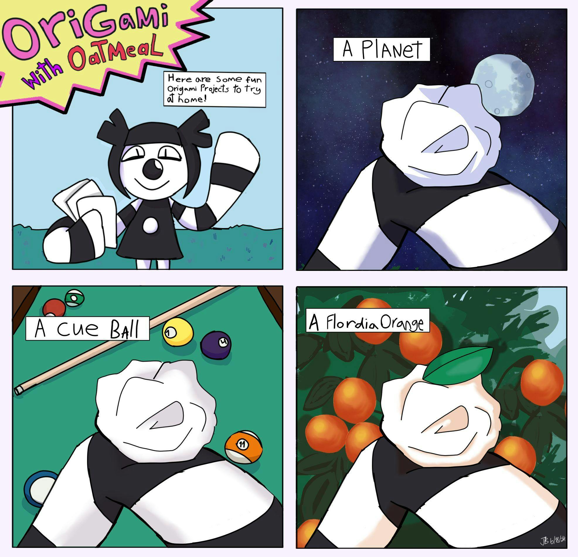 Origami with Oatmeal!