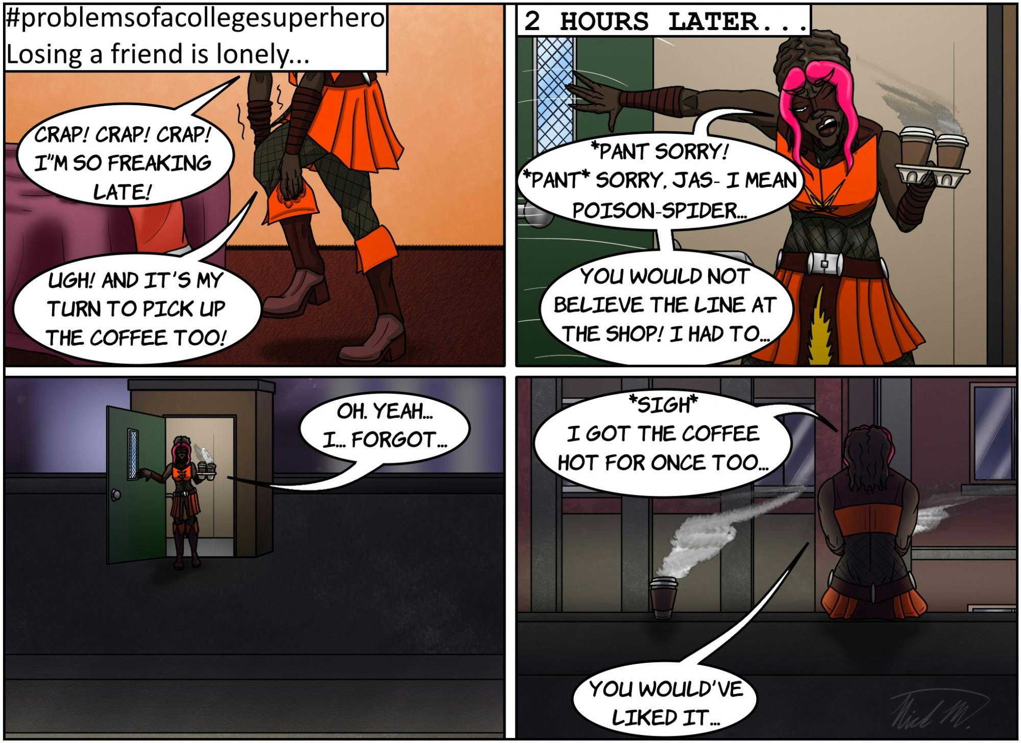 #problemsofacollegesuperhero