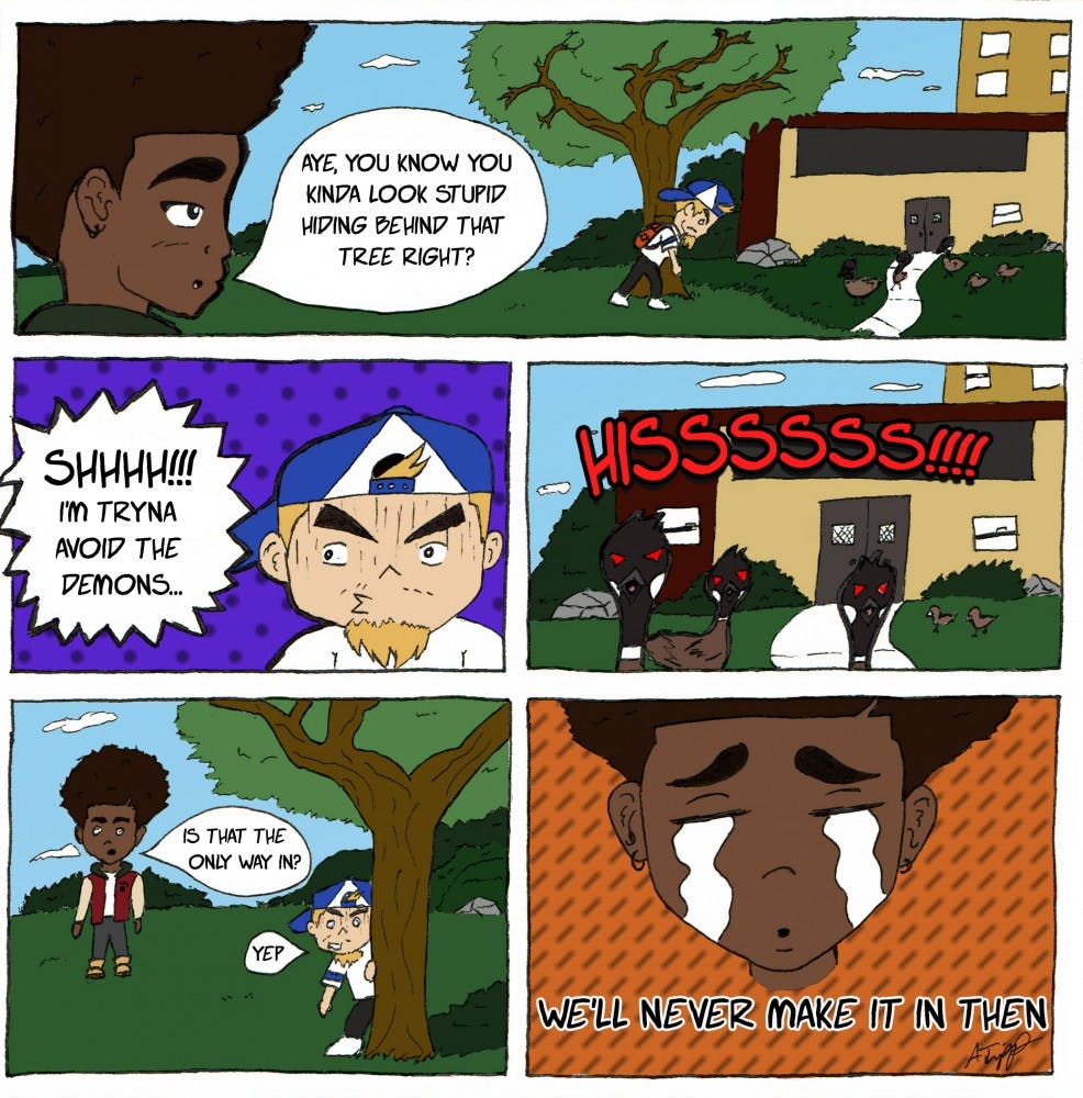 College adventures with Chris and Matt