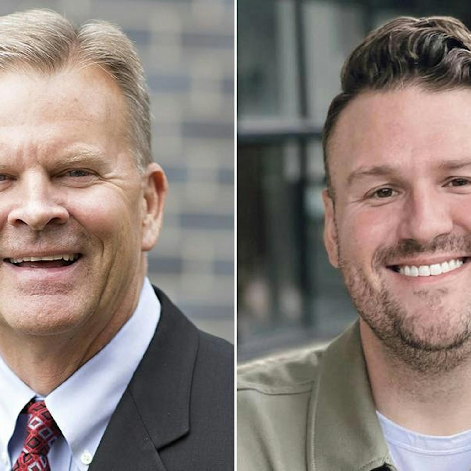 Side-by-side headshots of Profit and Kaufman smiling.