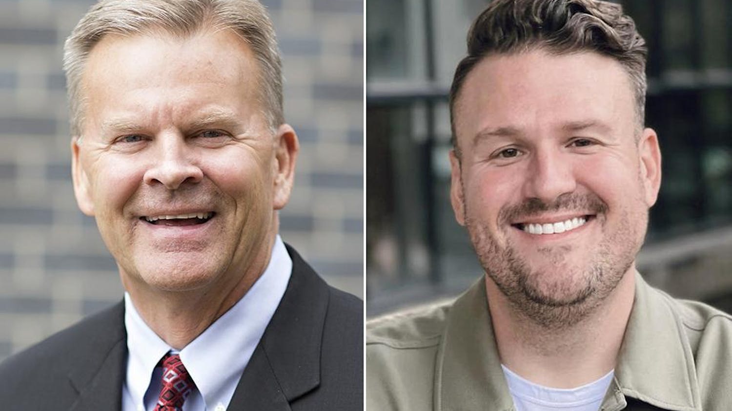 Side-by-side headshots of Profit and Kaufman smiling.