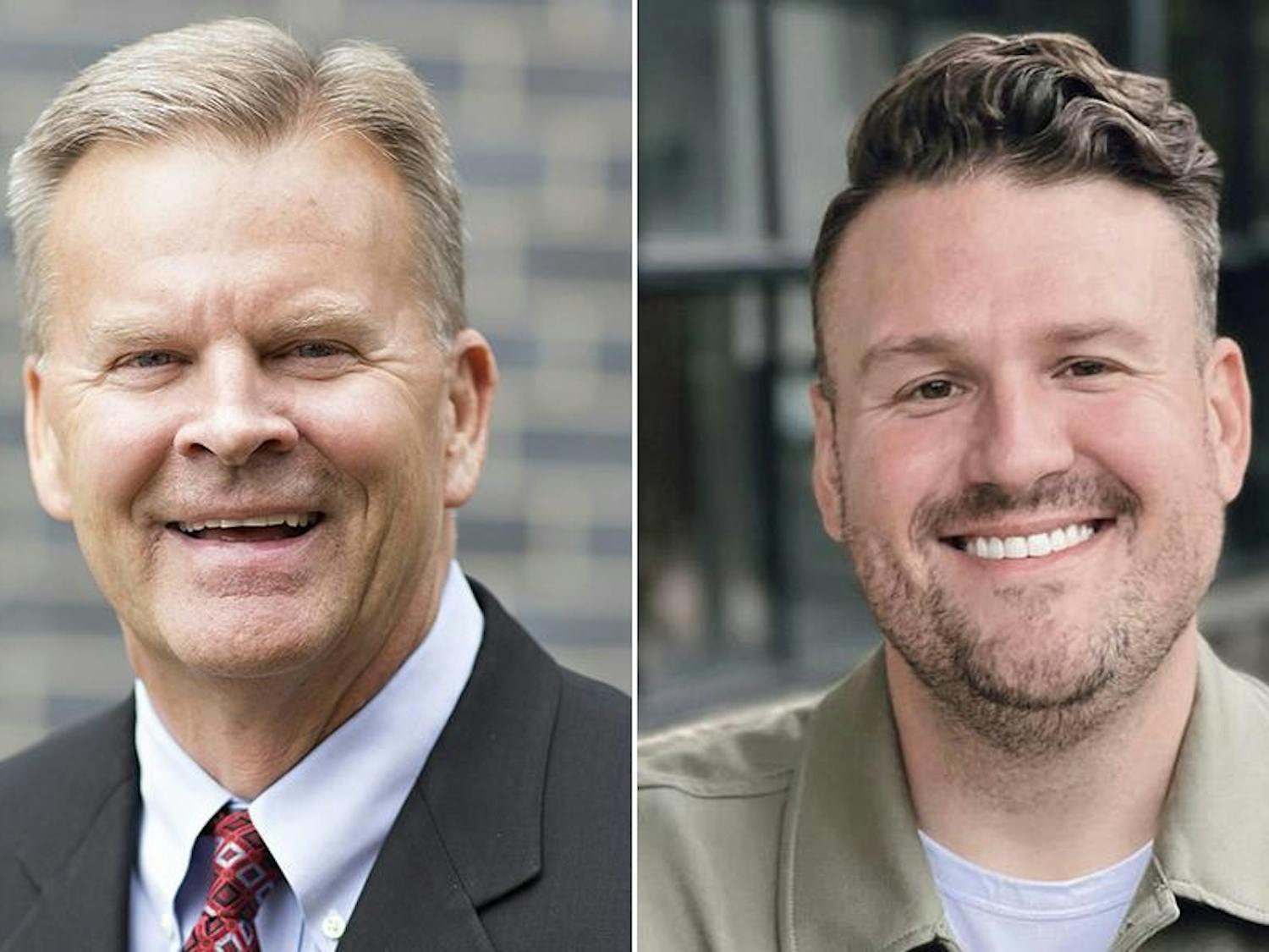 Side-by-side headshots of Profit and Kaufman smiling.