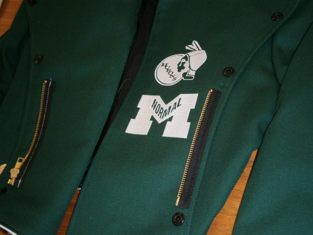 	EMU’s former Huron logo on the new Marching Band uniforms.