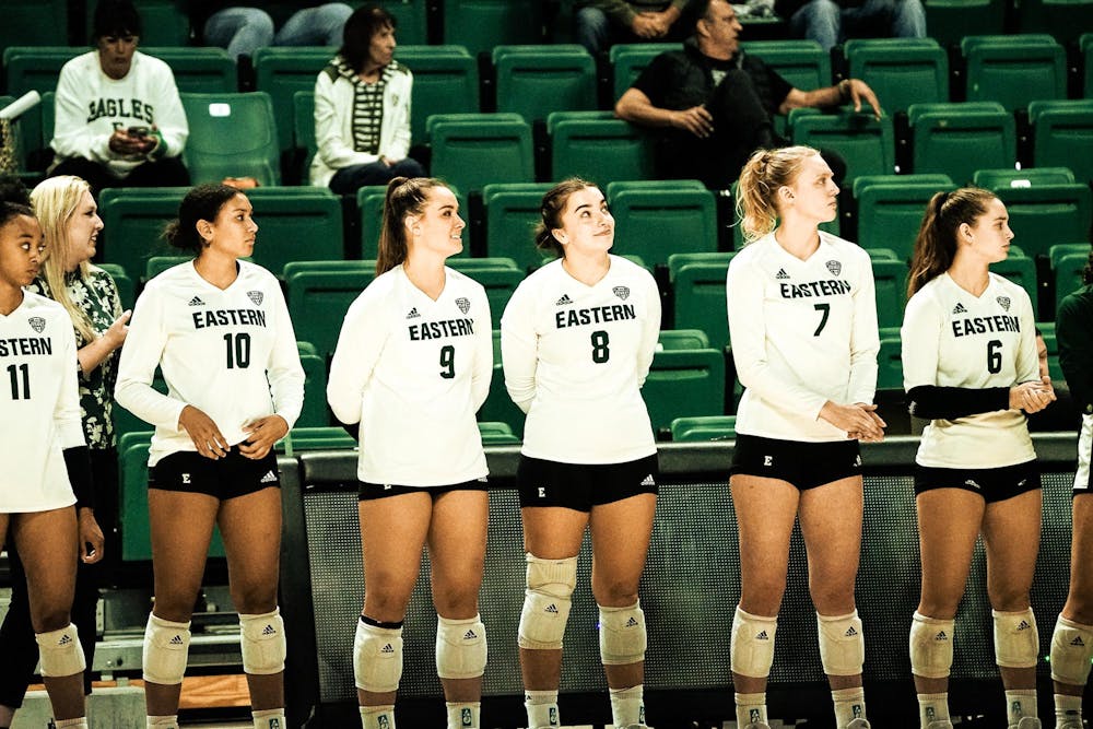 EMU volleyball swept at home by Ball State 