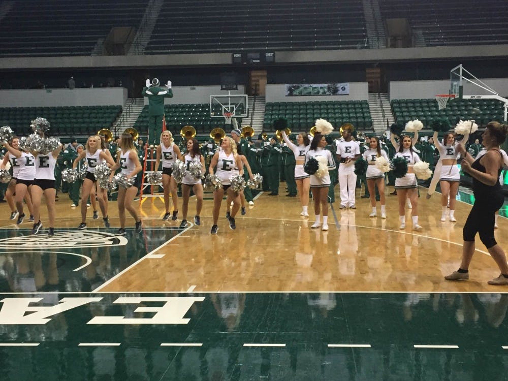 The Eastern Michigan University football team held a pep rally to kick off the latest home game.