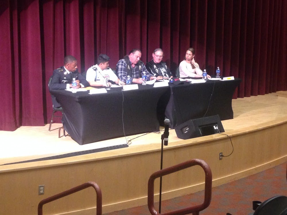 The paneled discussion focused on the experience of being a minority in the military.