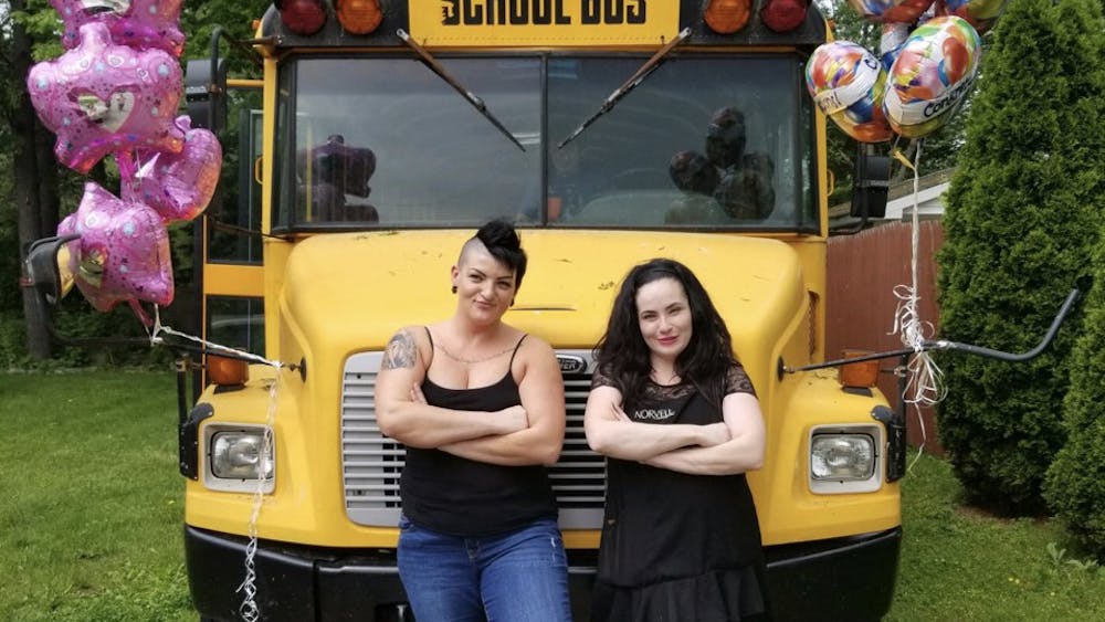 Beauty Bus owners Shelly Gordanier and Alana Connolly 