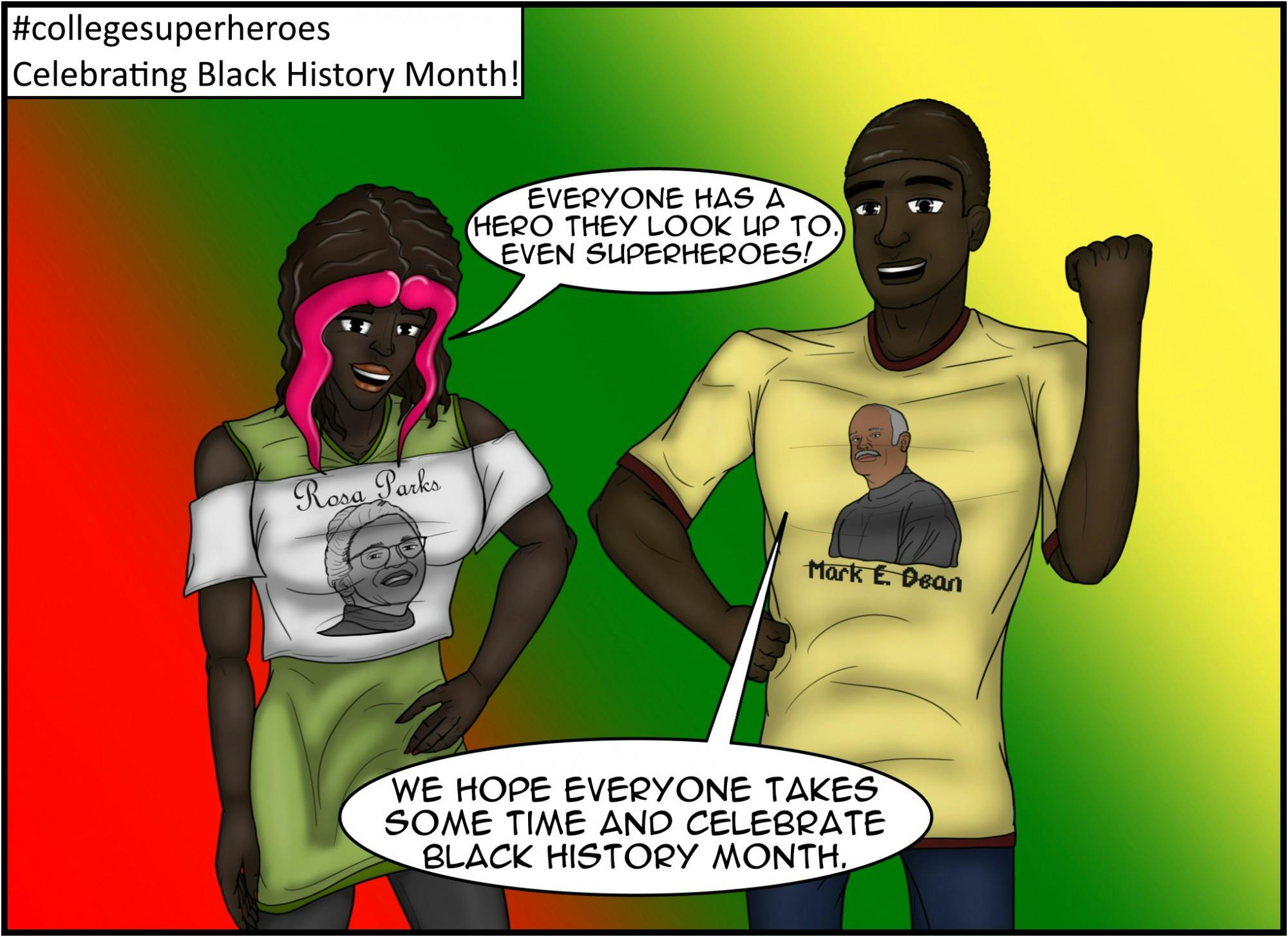 #collegesuperheroes