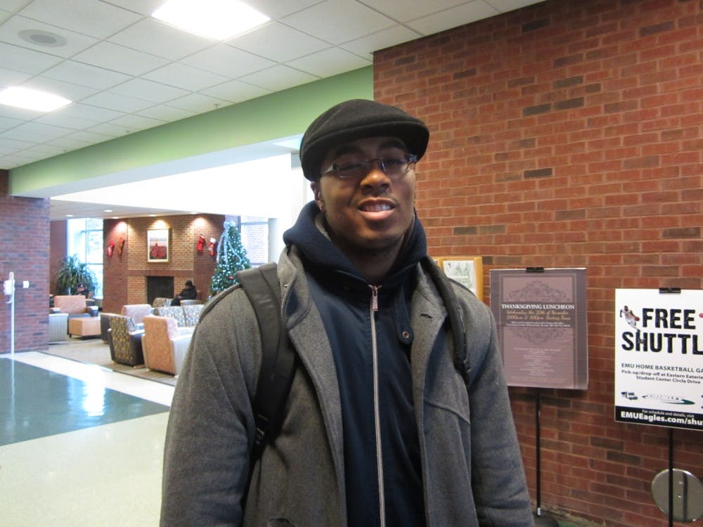 	Mark Meeks, art major: “I would say some harsh words ‘back’ and quit the team.”