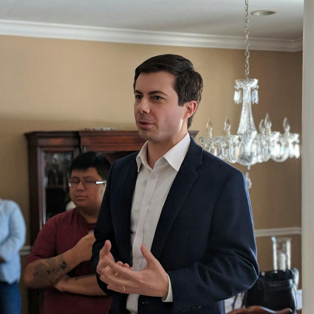 Pete Buttigieg on the campaign trail