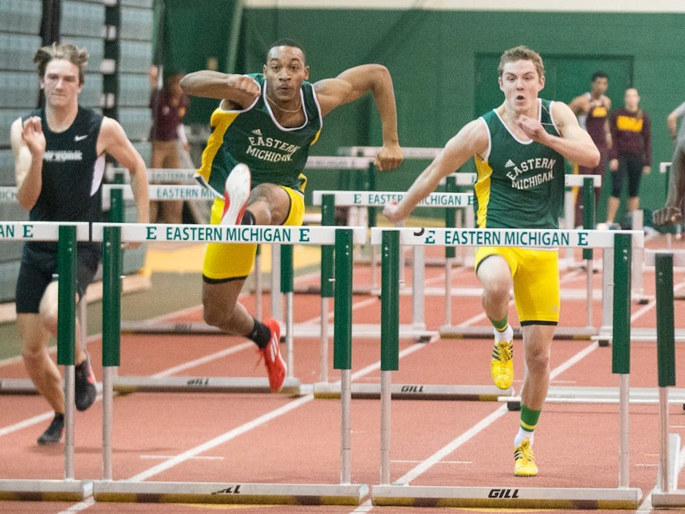 EMU competes in track event on April 9 in Ypsilanti. 