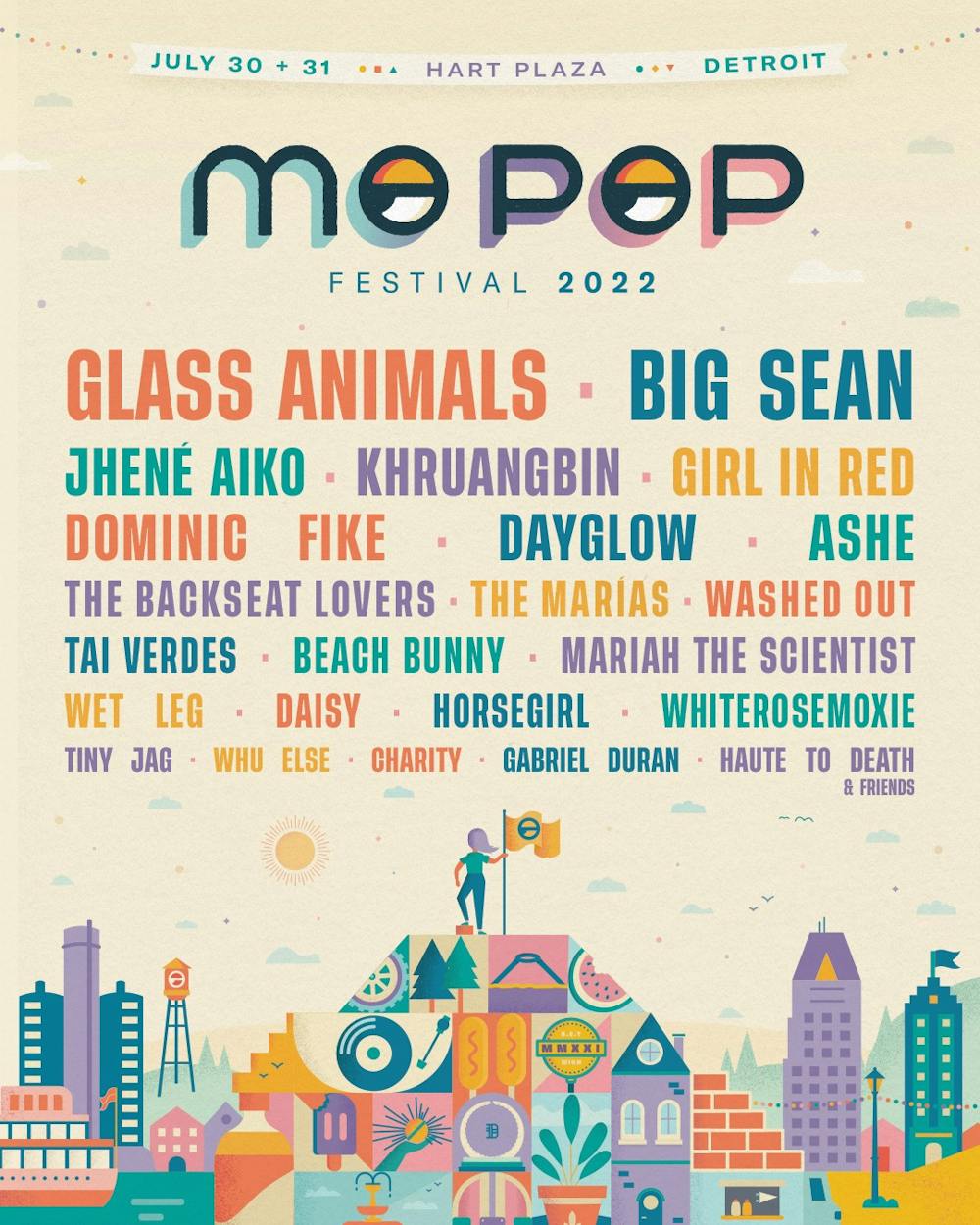 Initial line up for Mo Pop Festival 2019 in Detroit