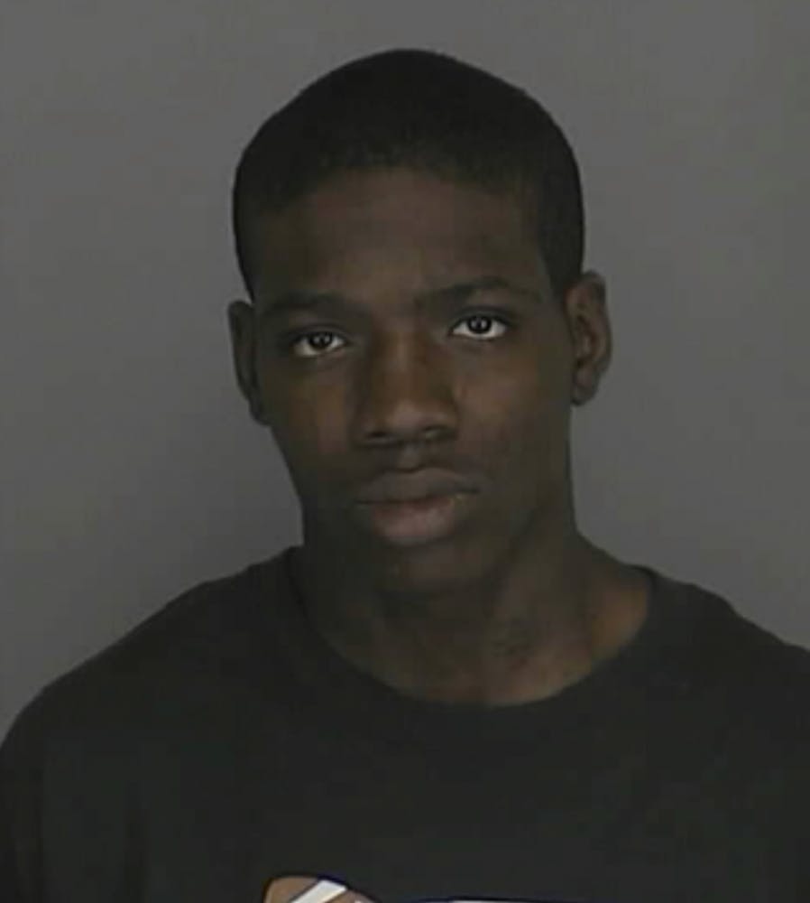 	Jeremiah Kena Sawyer mugshot from Eastern Michigan University Department of Public Safety (Aug. 24, 2011).