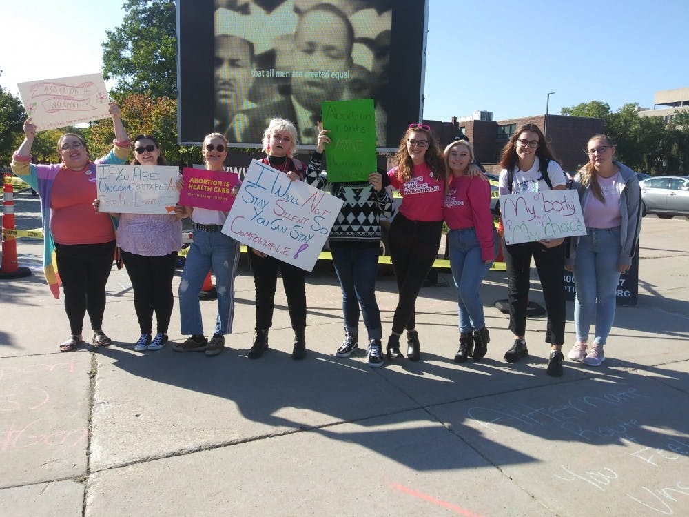 Pro choice protesters