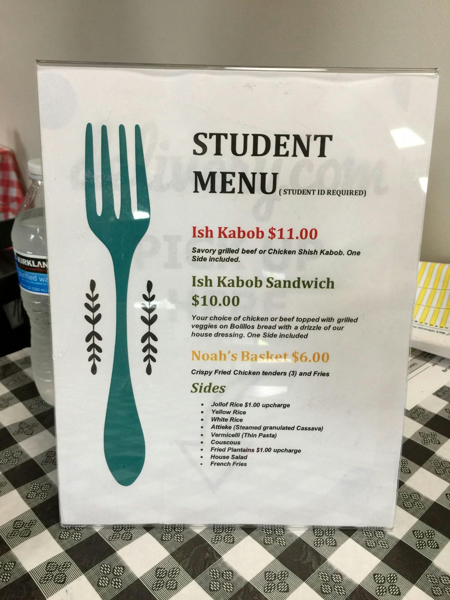 Bon Appetit Cuisine Student Menu