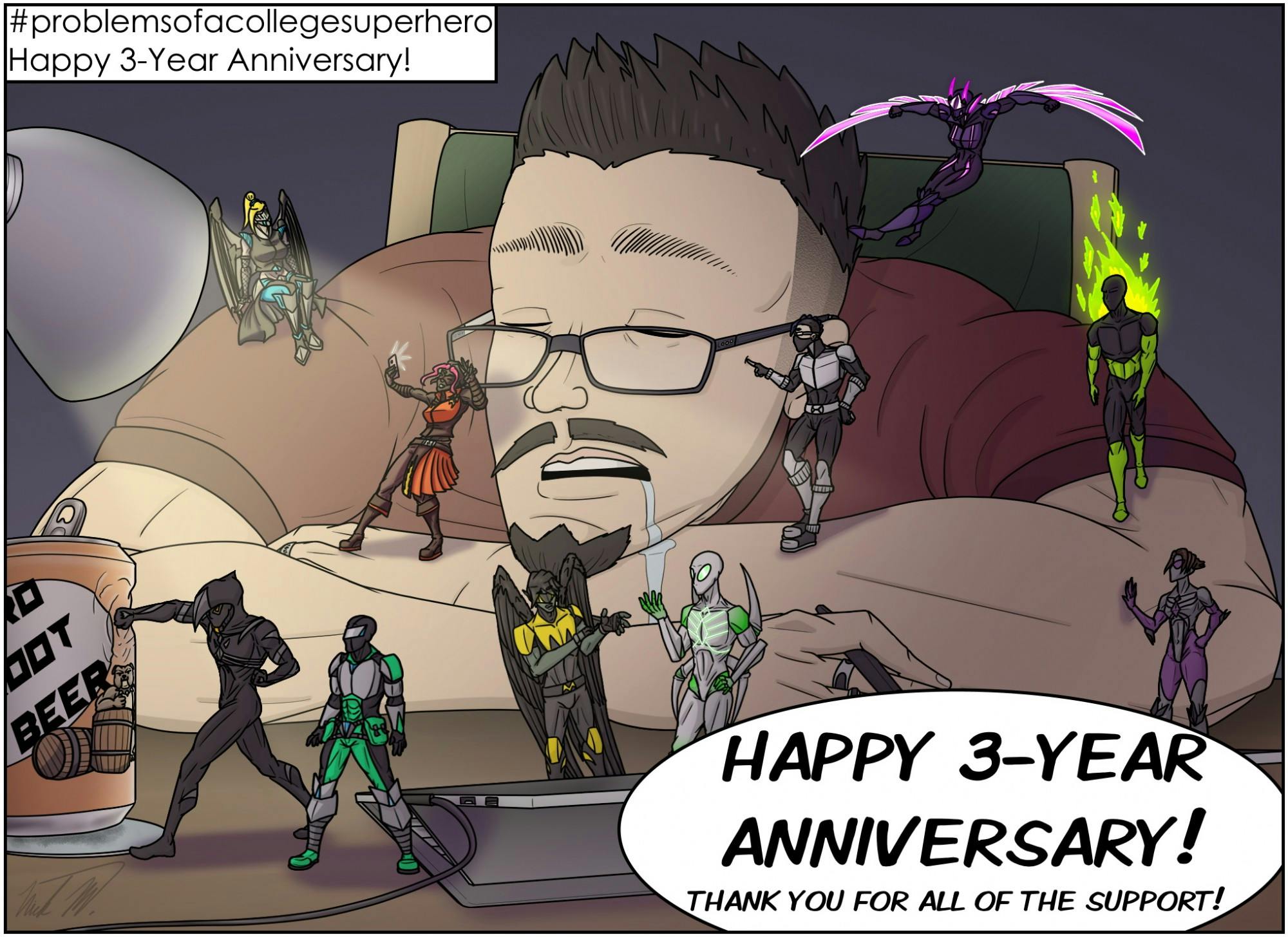 #problemsofacollegesuperhero