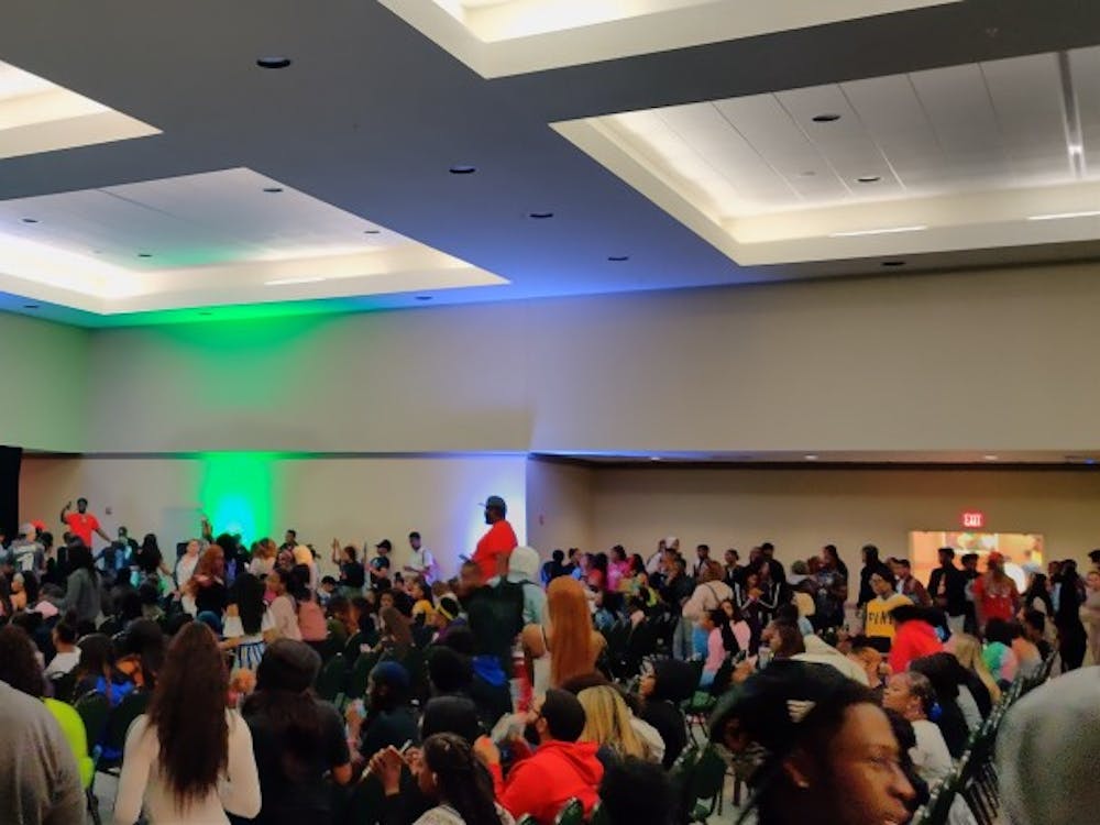 Students pack the Student Center for Trap Karaoke on Oct.9