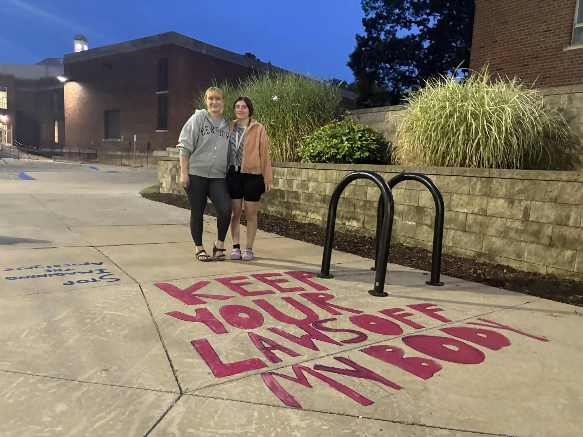 Oct. 1 Keep your laws off my body chalk