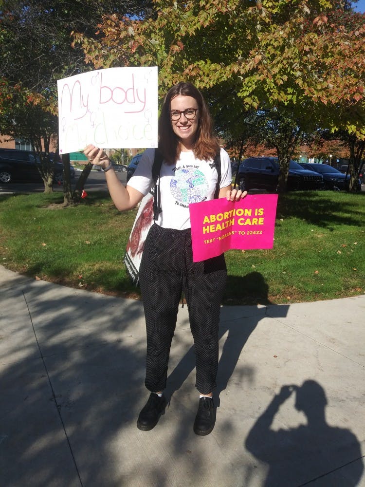 Pro Choice protester