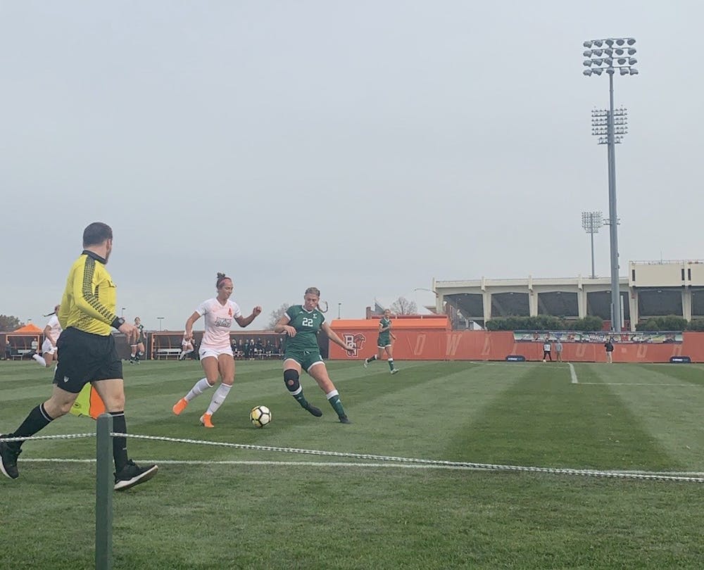 Eagles women’s soccer team falls in MAC championship following penalty shootout