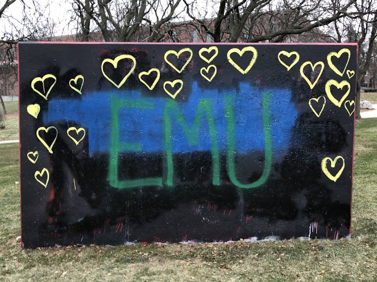 Antisemitic Message Painted Over