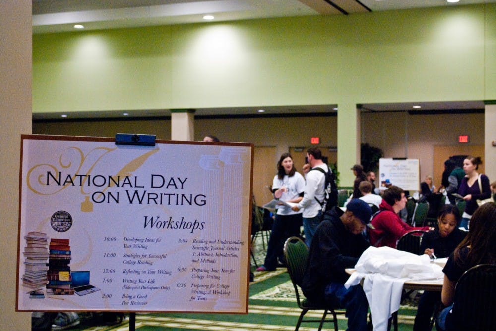 National Day on Writing was hosted at the EMU Student Center Ballroom.
